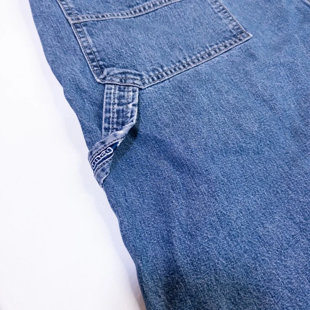 JNCO Handyman Carpenter Denim Shorts Mens 40 Blue Excellent Vintage Baggy 90s